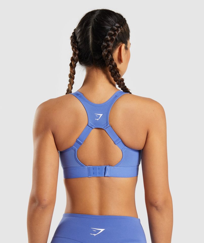 Staniki Sportowe Gymshark Open Back Damskie Niebieskie | PL 973VNU